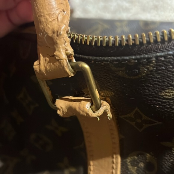 FINAL PRICE Authentic Louis Vuitton Keepall Canvas Leather Parts Rehab Damaged - Picture 12 of 17